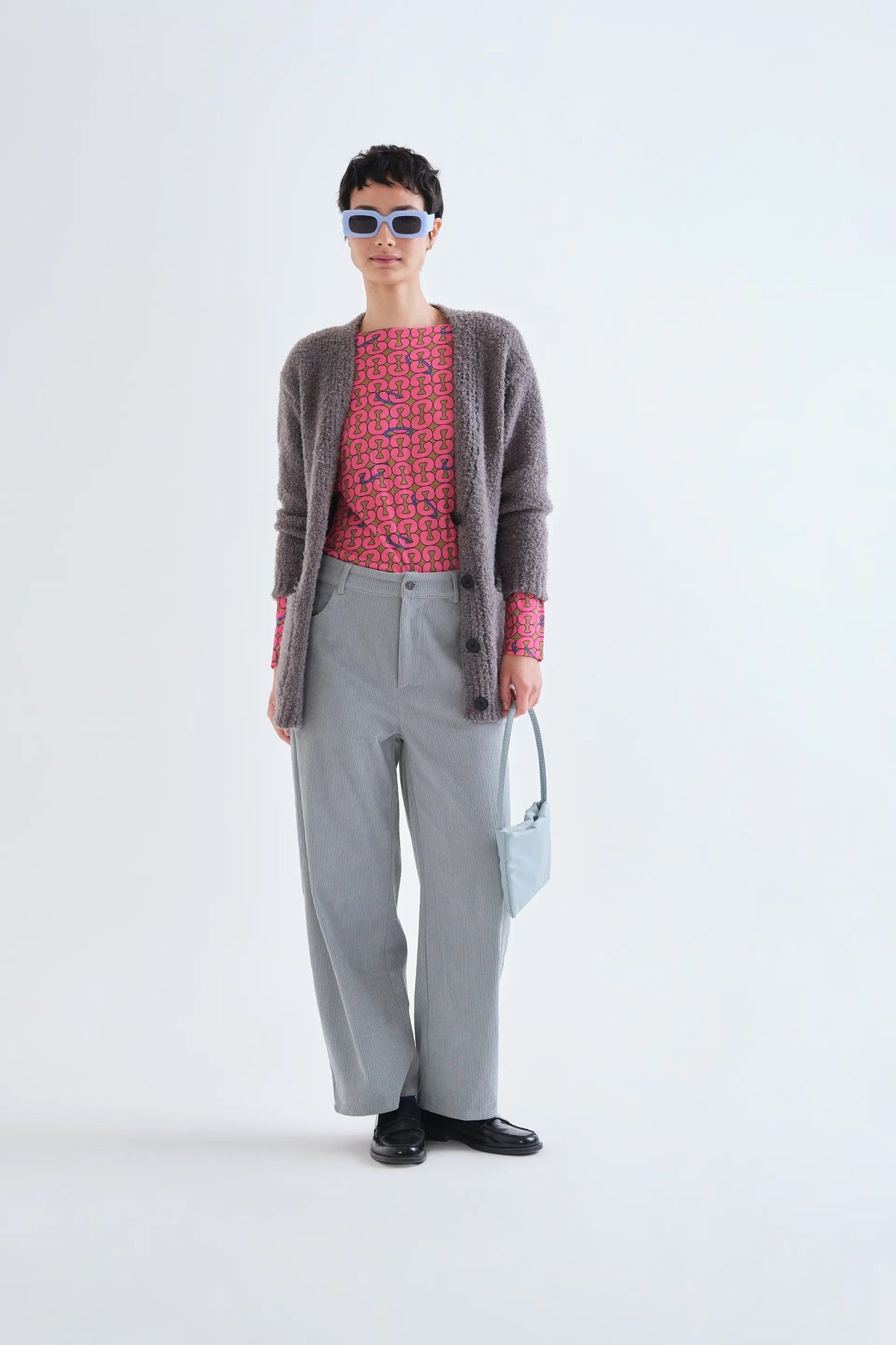 Corduroy Trousers, Light Blue