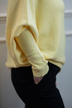 Asymmetric Knit, Lemon