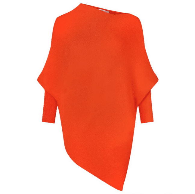 Asymmetric Knit, Orange image 5