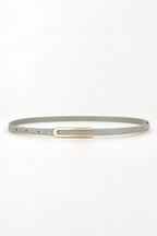 Celine Slim Belt, Sage Leather