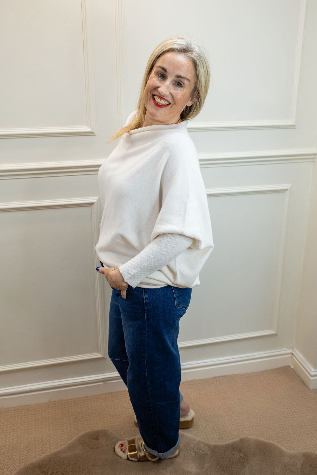 Asymmetric Knit, Seasonal White