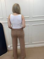 Eva Flared Lounge Pants, Camel image 3