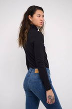 Rollneck Top, Black image 1