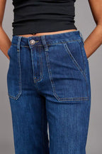 Rowan Jean - Wide Leg, Dark Indigo image 5