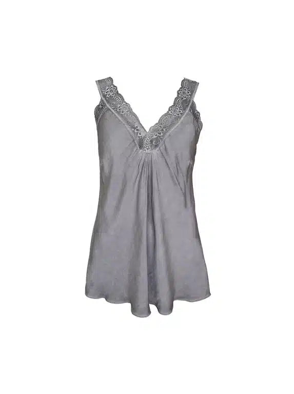 Lace Cami Vest, Grey image 0