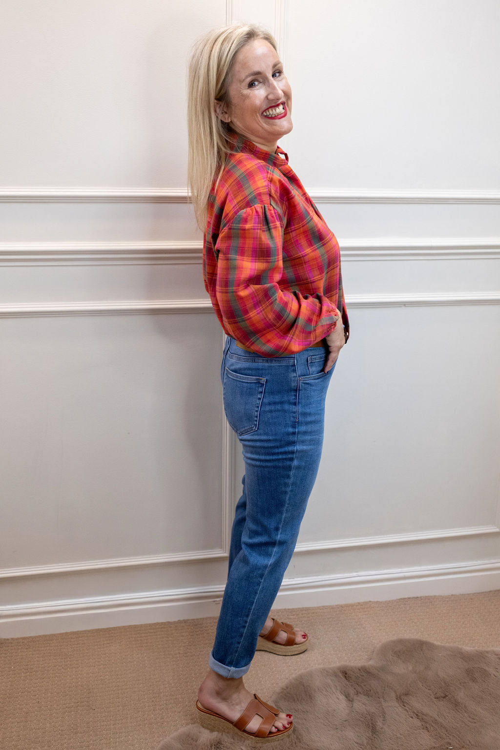 Twiggy 3/4 Length Jean, Mid Blue