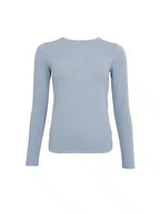 Faye Lurex Long-Sleeved Top, Ice Blue colour image 2