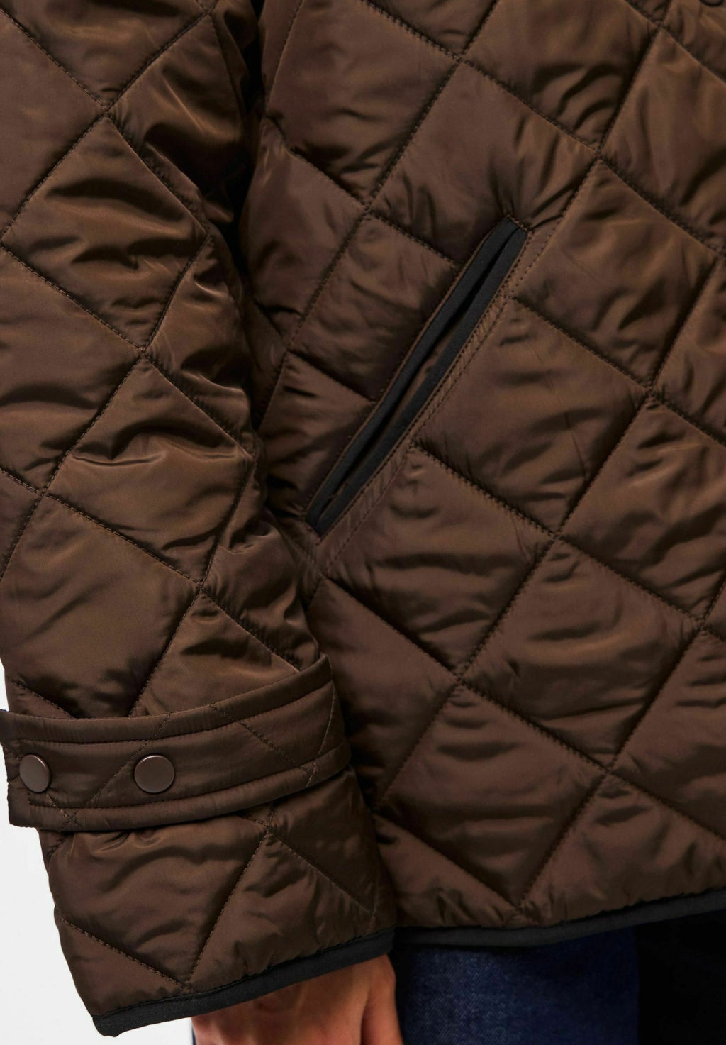 Emily Quilted Jacket, Hot Fudge