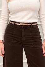 Celine Slim Belt, Blush Leather
