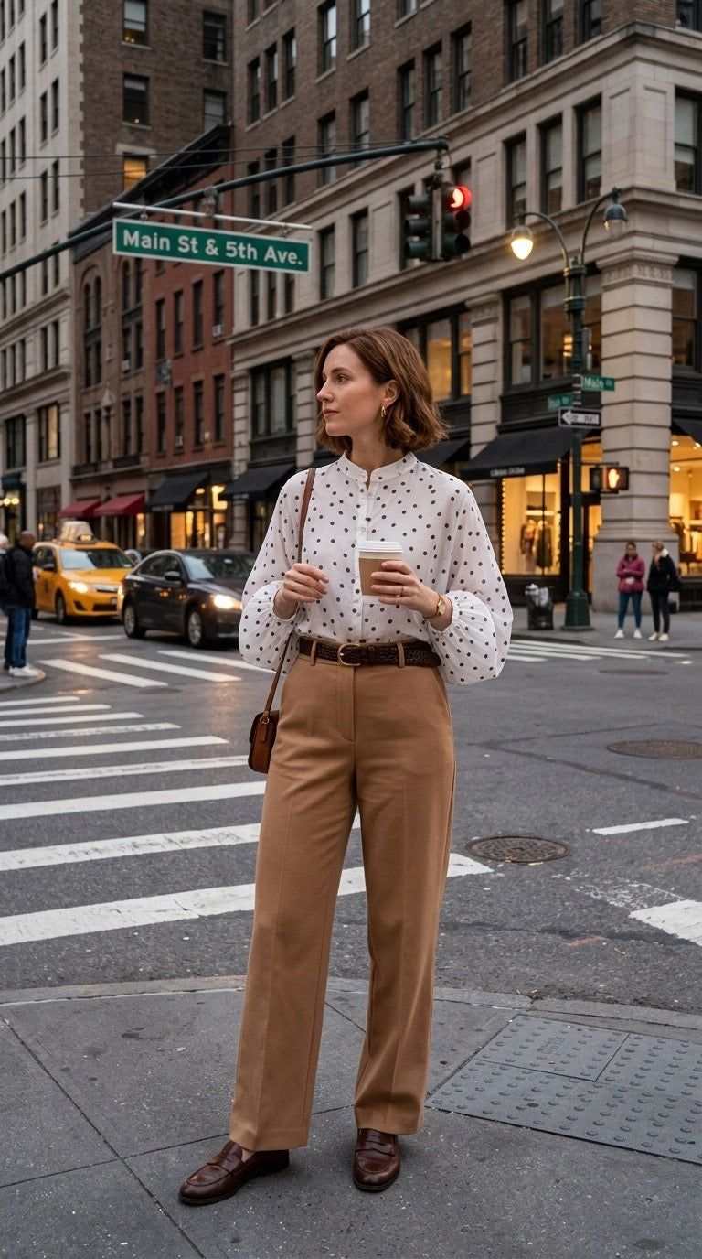 Amila Dotty Shirt, Off-White