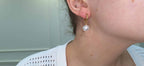 Gold-plated Pearl Earrings image 1
