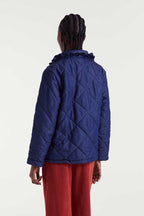 Pilar Chambray Fabric Coat, Blue image 5