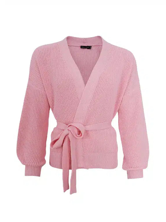 Fry Knit Cardigan, Rose image 2