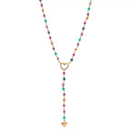 Heart Drop Multi-Colour Necklace image 1