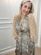 Luna Raglan Dress, Paradise Sky Mix image 1