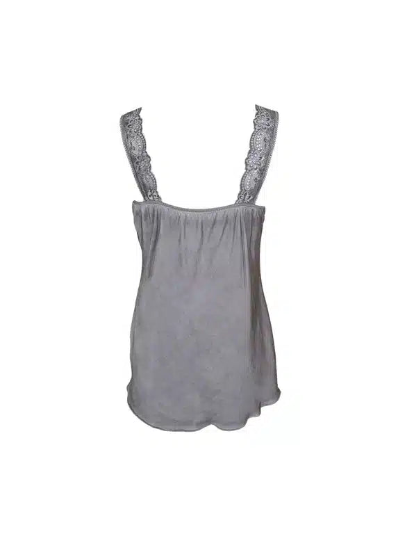 Lace Cami Vest, Grey image 1