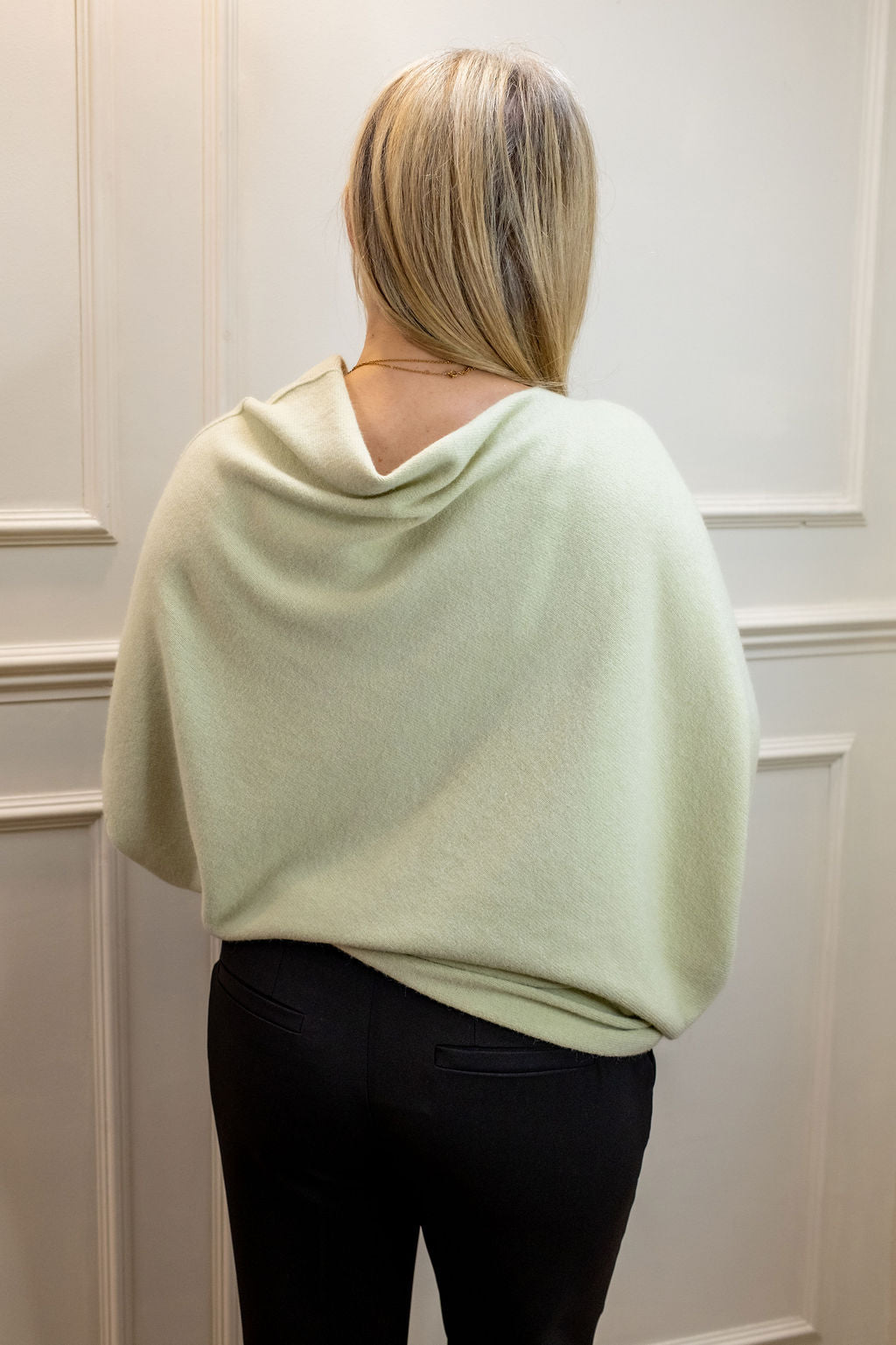 Asymmetric Knit, Pistachio