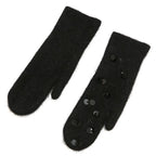 Cosy Sequinned Gloves, Black image 1