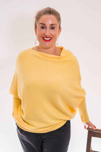 Asymmetric Knit, Lemon image 2