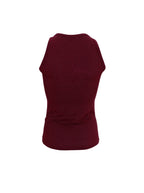 Faye Lurex Vest Top, Plum colour image 1