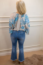 Keira Crop Jean, Mid-Blue