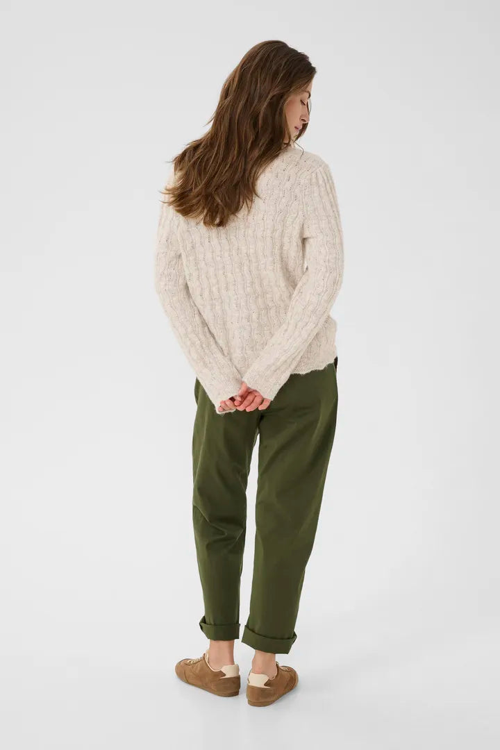 Junah Cardigan, Oat Melange image 3