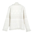 V Neck Cardigan, Cream image 5
