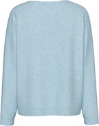 Bree O-Neck Jumper, Cashmere Blue Melange image 4