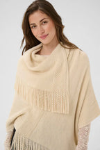 Sivas Knit Poncho, Birch image 1