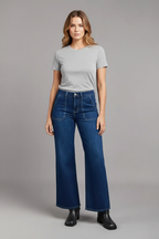 Rowan Jean - Wide Leg, Dark Indigo image 9
