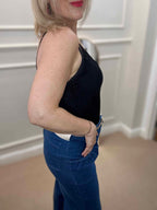 Lace Cami Vest, Black image 2
