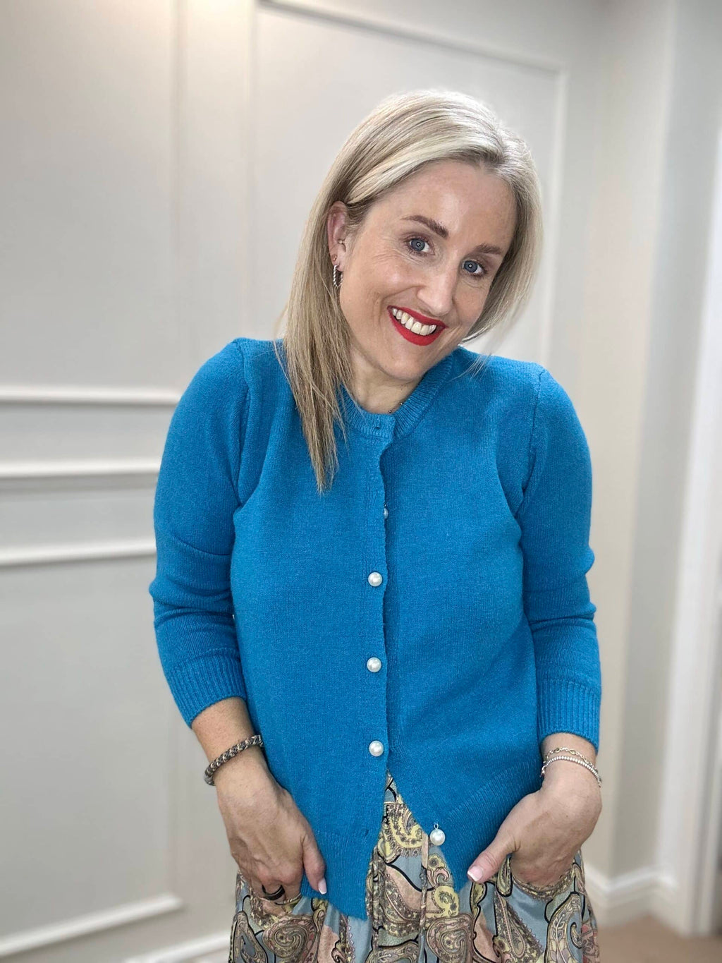 Macey Cardigan, Sky Blue image 0