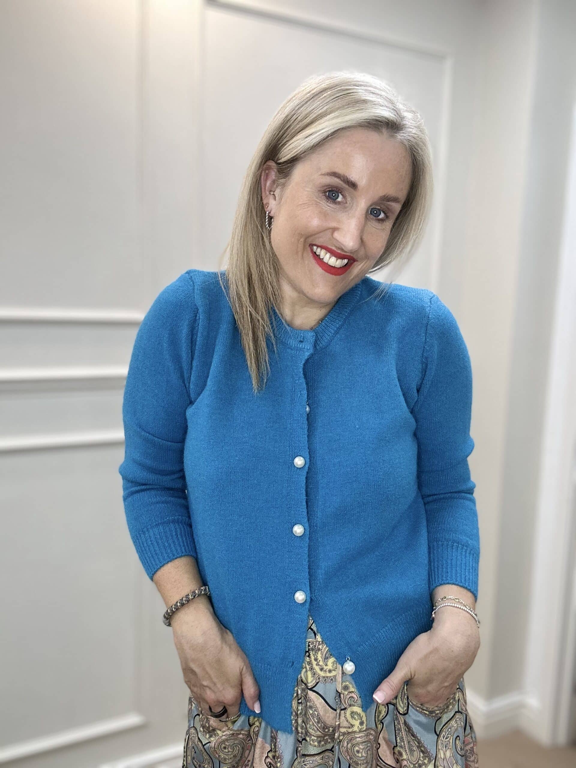 Macey Cardigan, Sky Blue image 0