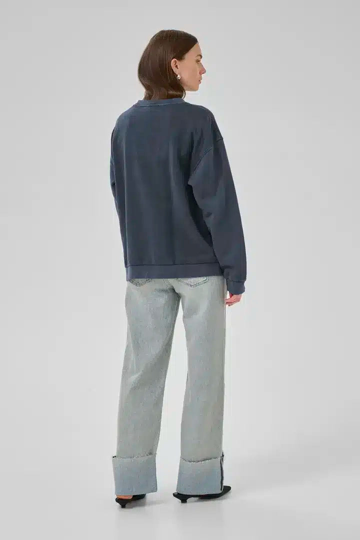 Diego Sweatshirt, Dark Grey Random Wash image 3