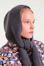 Leandra Wrap-Around Hood Scarf , Grey image 1