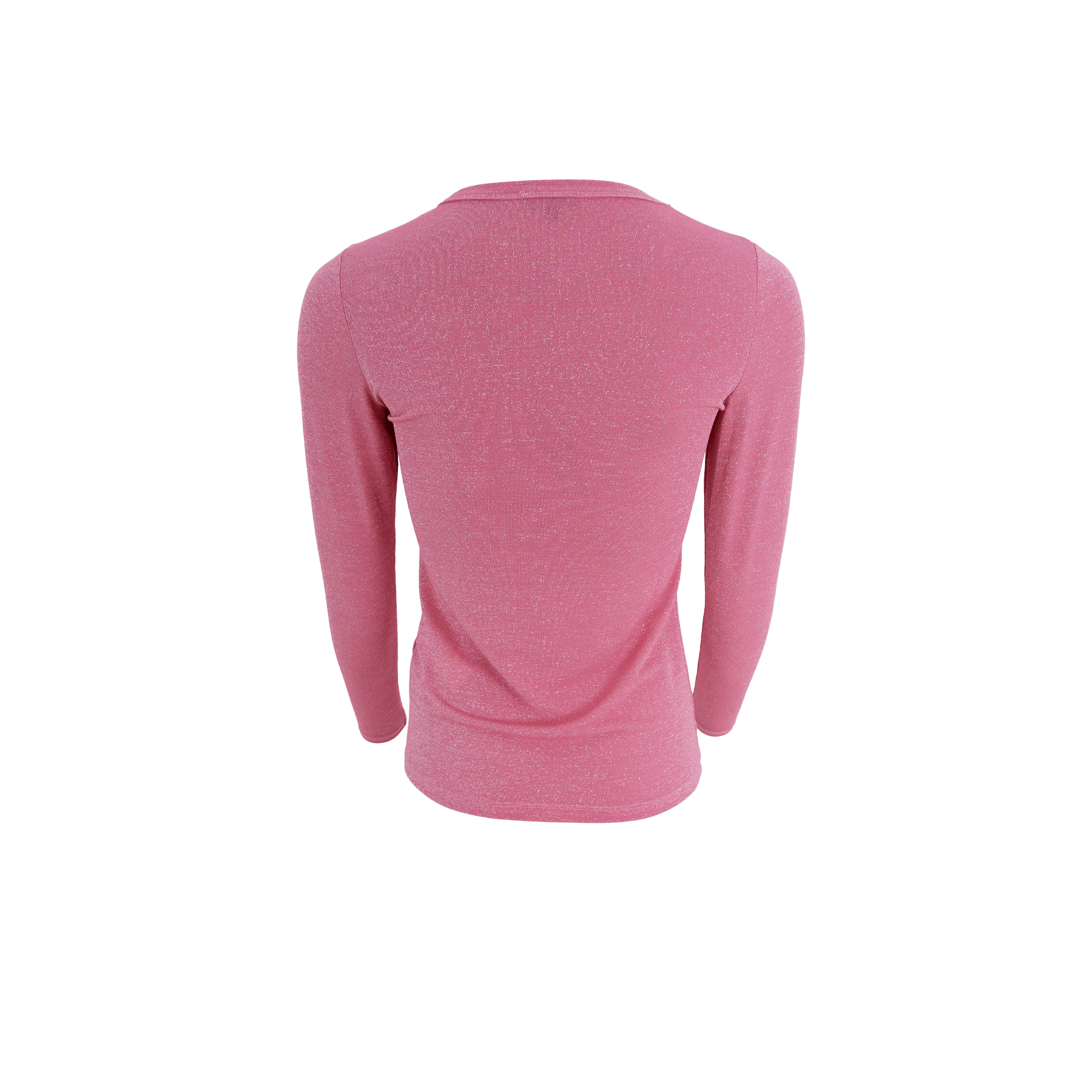 Faye Lurex Long-Sleeved Top, Pink colour image 1