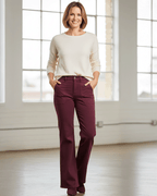 Alder Jean - Wide Leg, Burgundy image 2