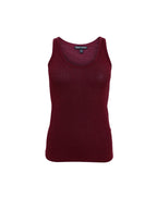 Faye Lurex Vest Top, Plum colour image 0