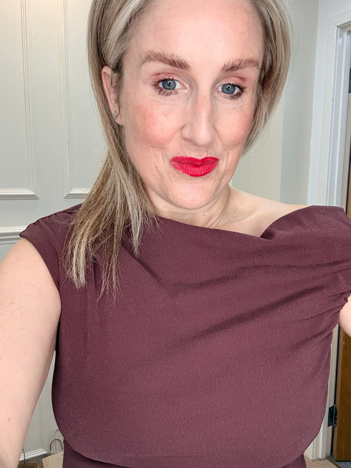 Eirlys Dalida Top, Brown Stone