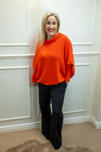 Asymmetric Knit, Orange