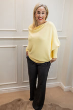 Asymmetric Knit, Lemon