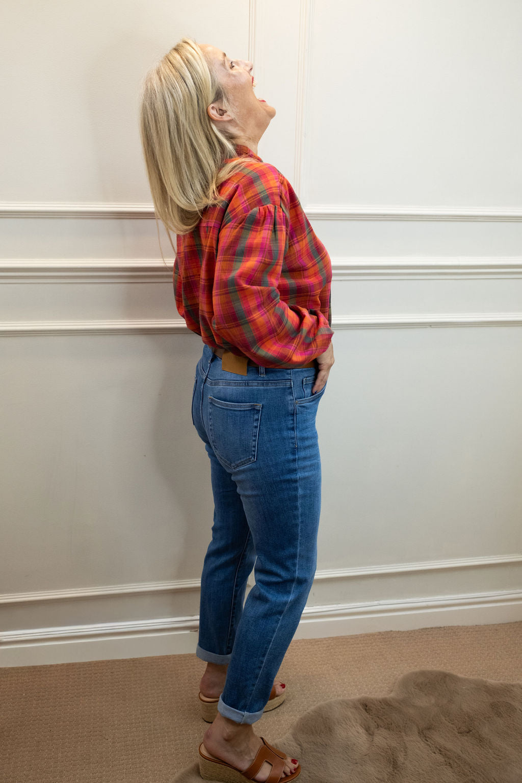 Twiggy 3/4 Length Jean, Mid Blue