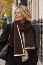 Celia Scarf, Chocolate Brown