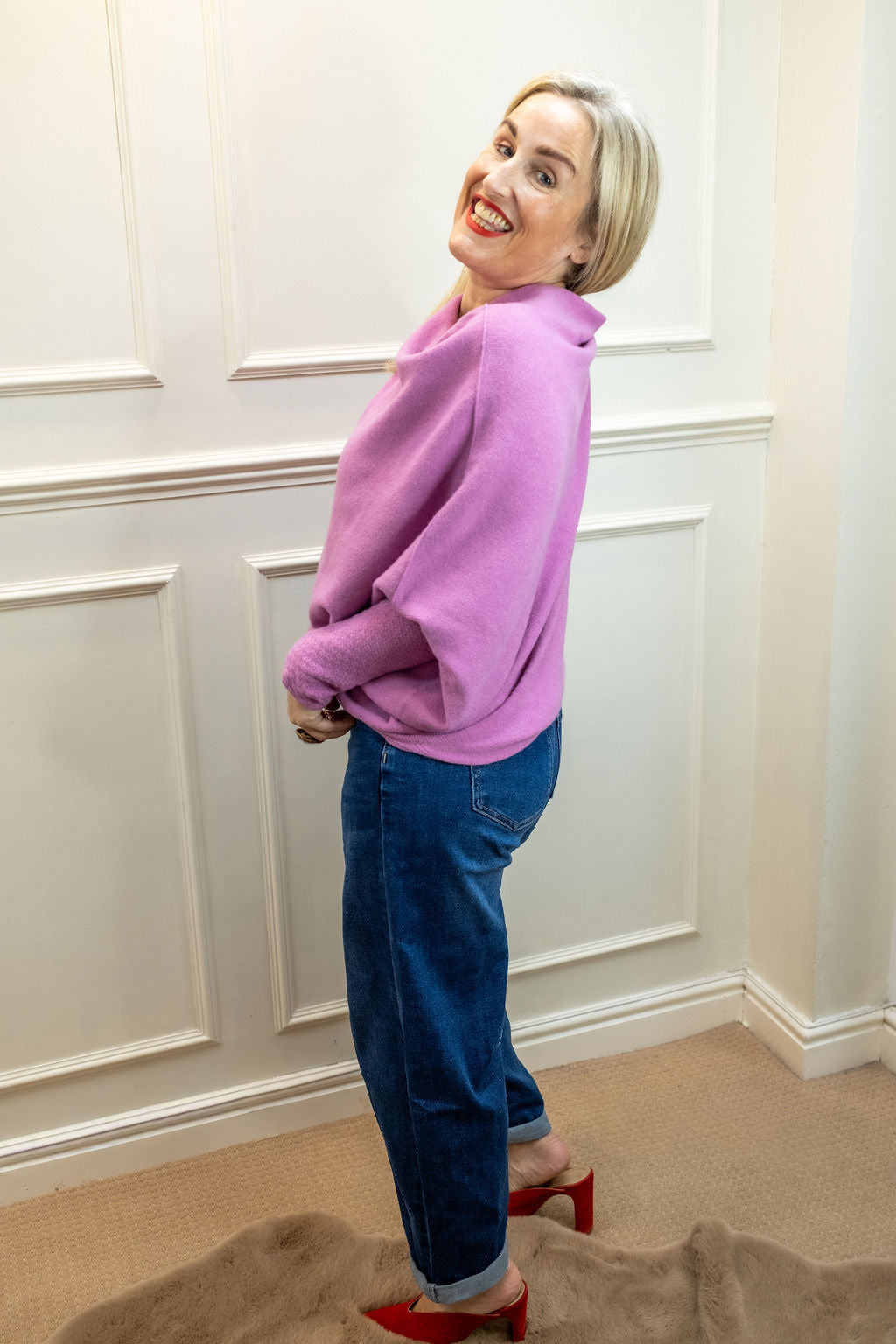 Asymmetric Knit, Heather