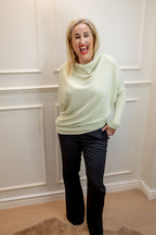 Asymmetric Knit, Pistachio