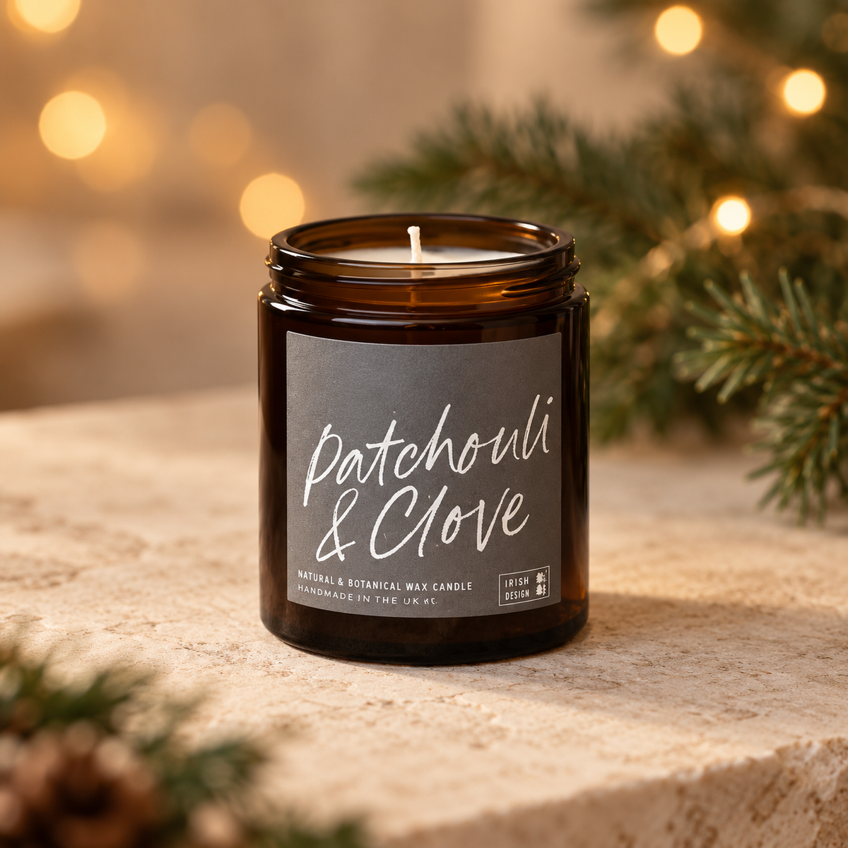Patchouli & Clove, Beeswax & Rapeseed Candle - 120ml