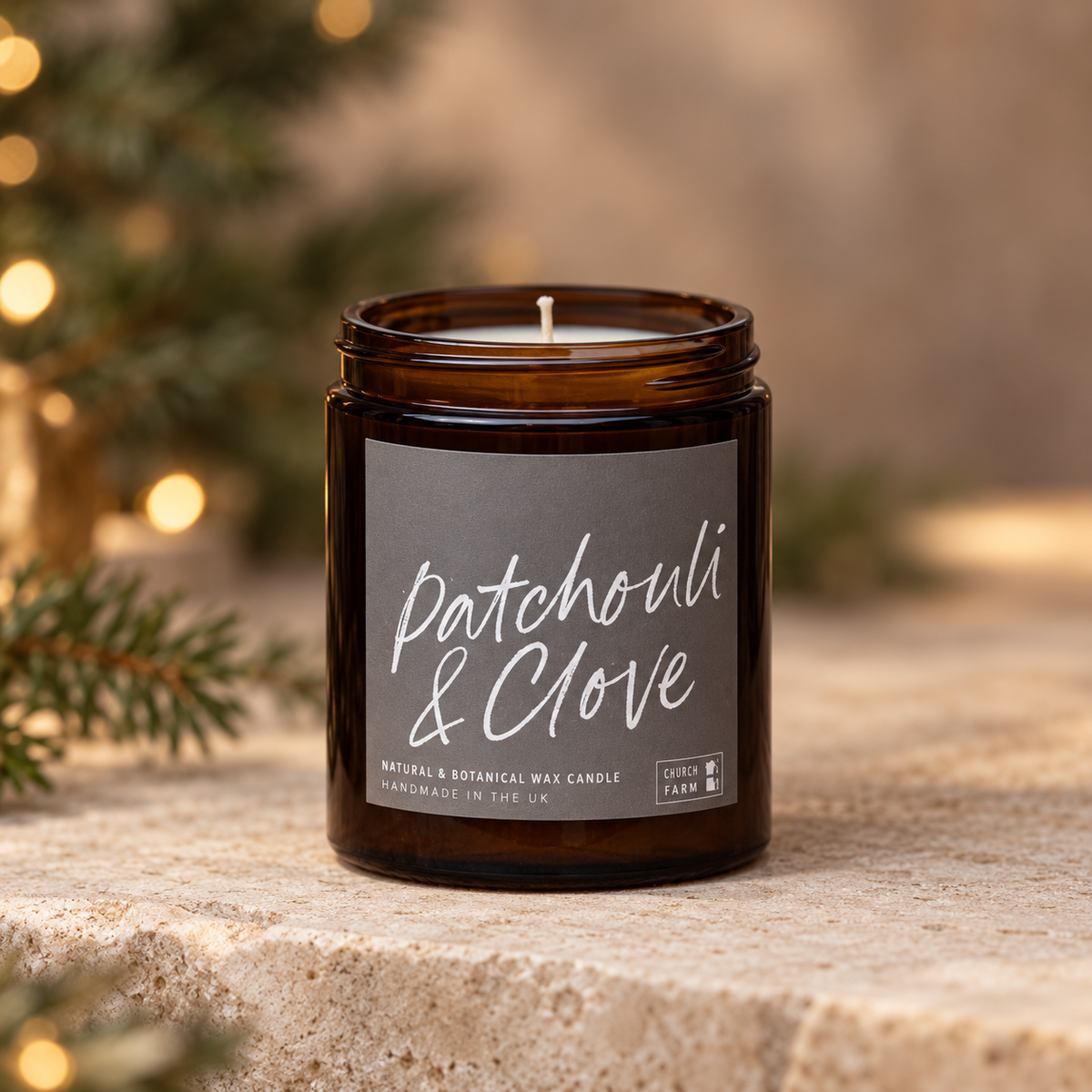 Patchouli & Clove, Beeswax & Rapeseed Candle - 120ml
