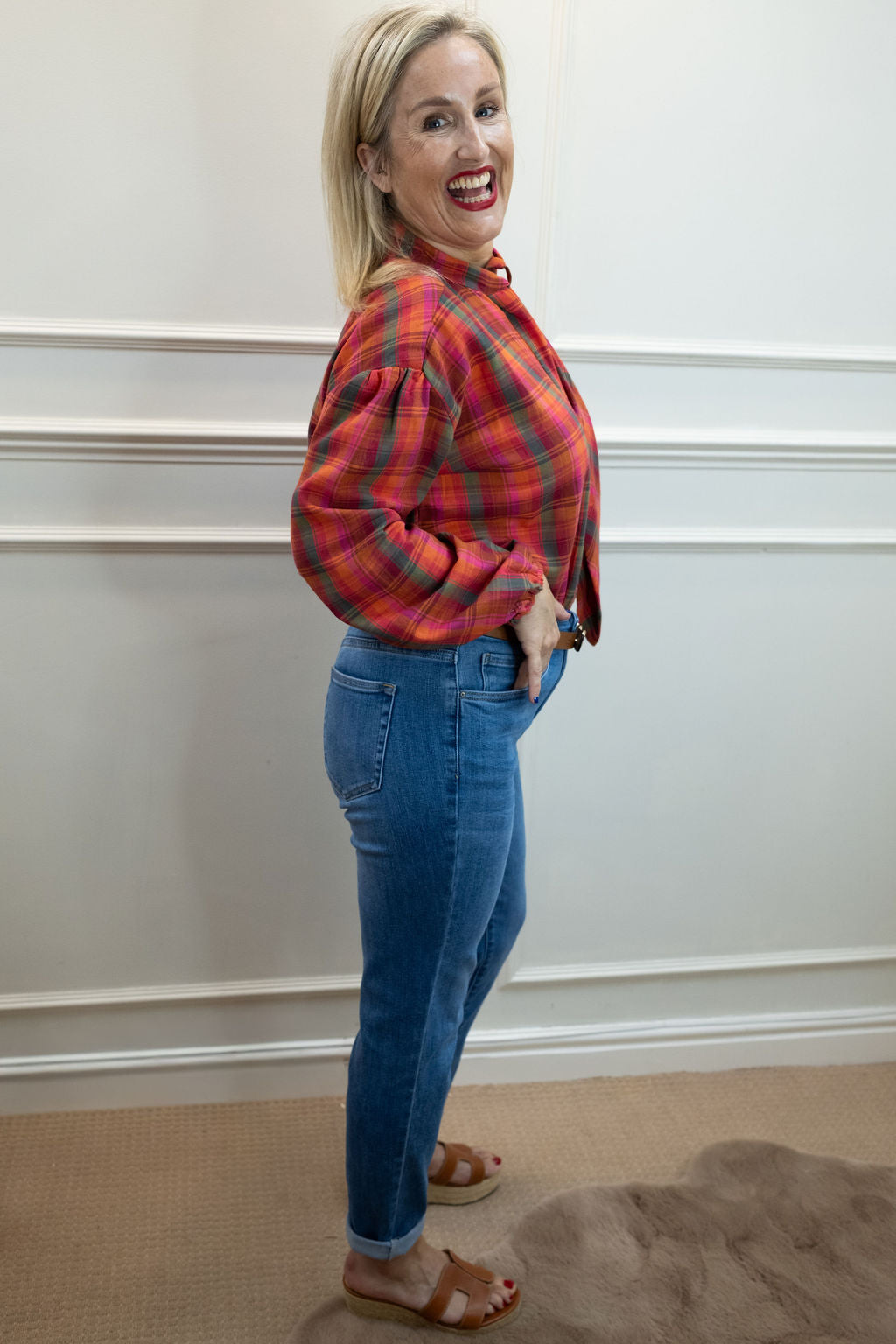 Twiggy 3/4 Length Jean, Mid Blue