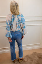 Keira Crop Jean, Mid-Blue