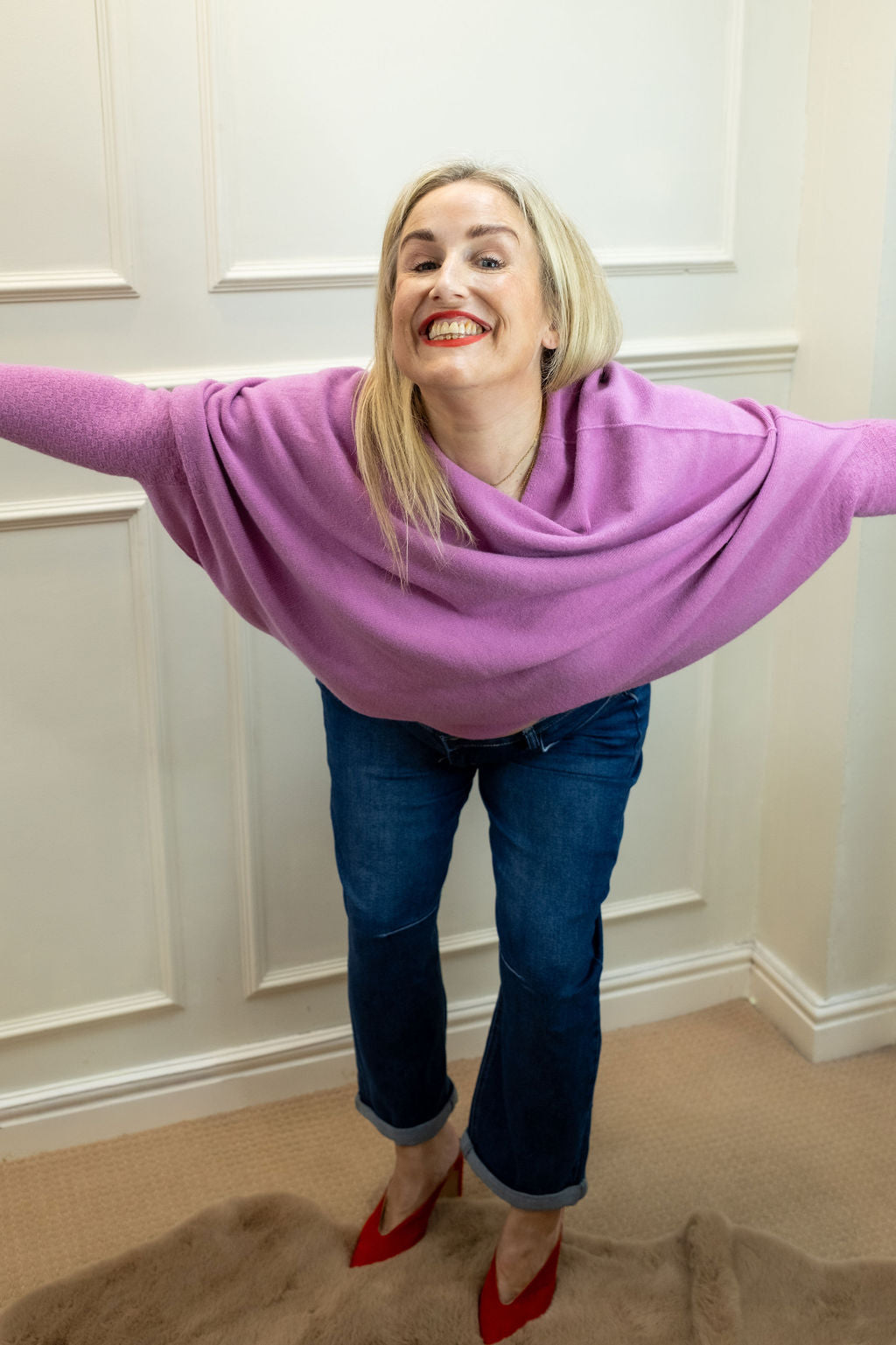 Asymmetric Knit, Heather
